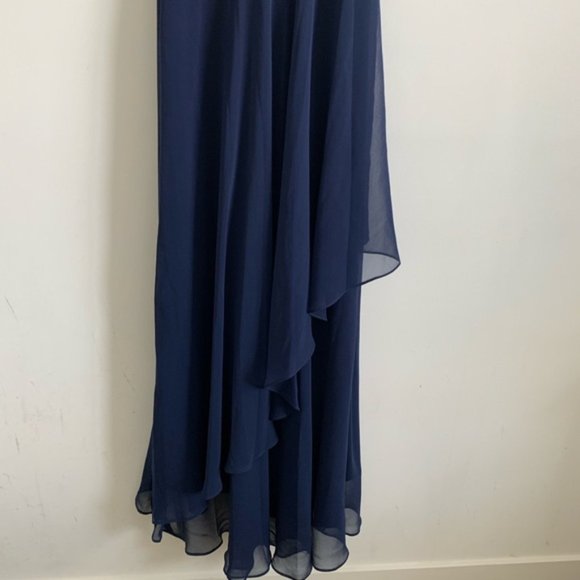 Ralph Lauren Navy Floor Length Gown - Picture 3 of 5